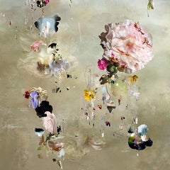 Tentation #16- Floral Landschaft weichen Pastell Silber Farbe zeitgenössische Fotografie