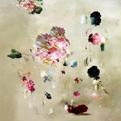 Tentation #2- Floral landscape soft pastel color contemporary abstract photo