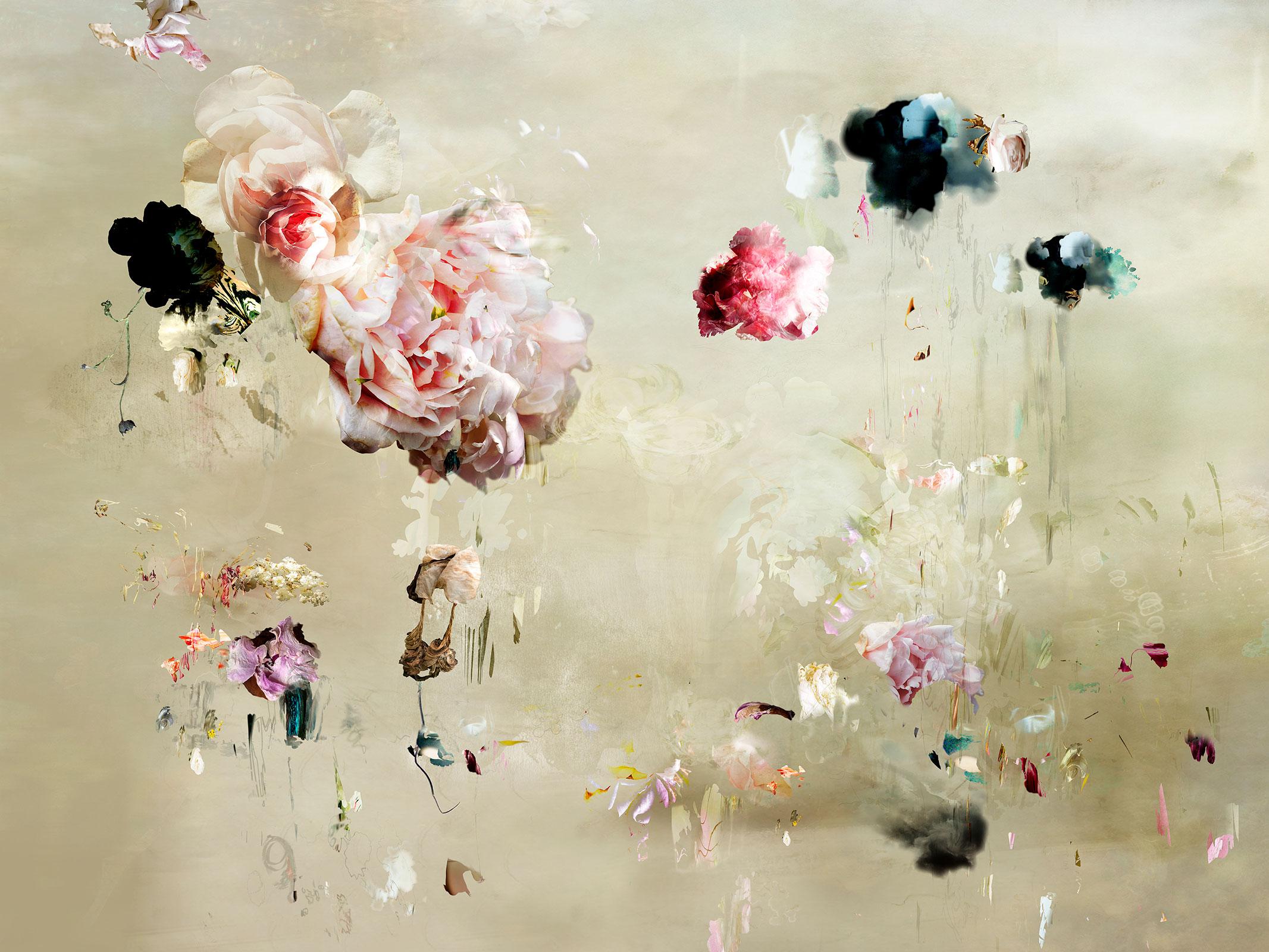 Isabelle Menin Still-Life Photograph - Tentation #3-abstract floral landscape soft pastel color contemporary photograph