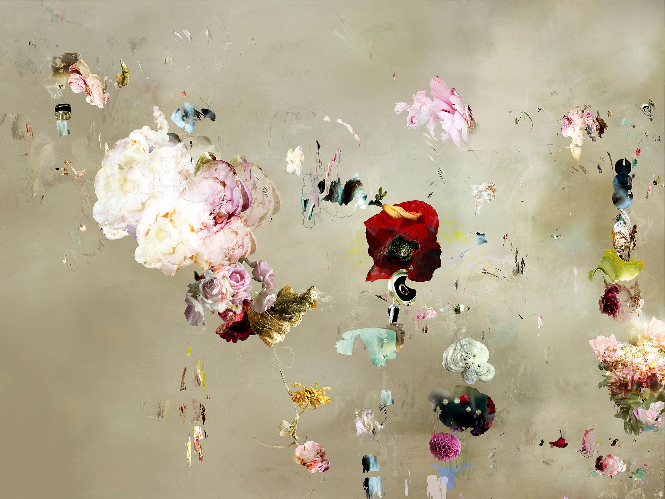 Still-Life Photograph de Isabelle Menin - Tentación #9 Paisaje floral suave color pastel fotografía abstracta contemporánea