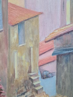 Colourful Modern French Landscape, The Roofs of St Tropez
