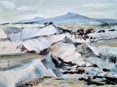 Berglandschaft Öl auf Leinwand, Moderner Stil, Ende 20.