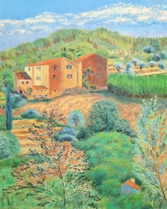 Snow Capped Mountains, French Rural Landscape