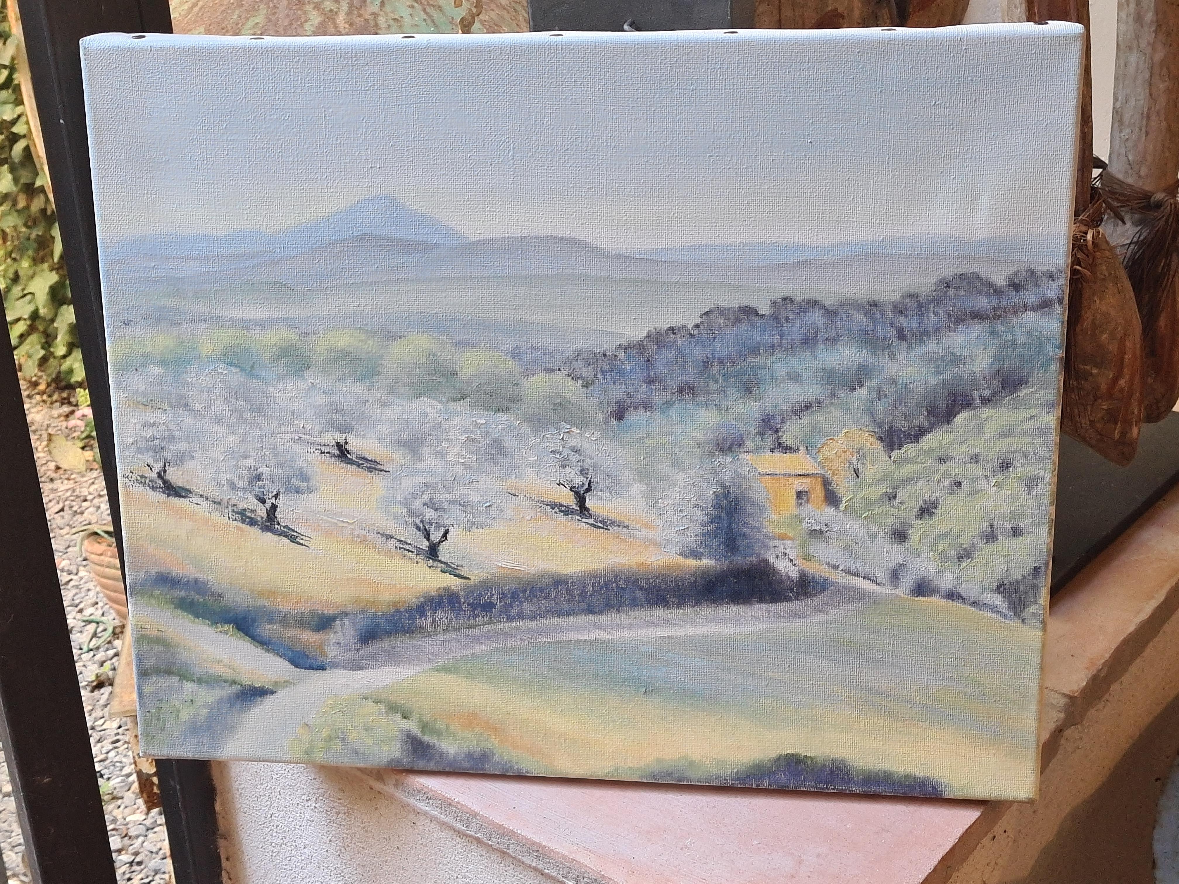 The Olive Trees, Colourful French Landscape For Sale 4