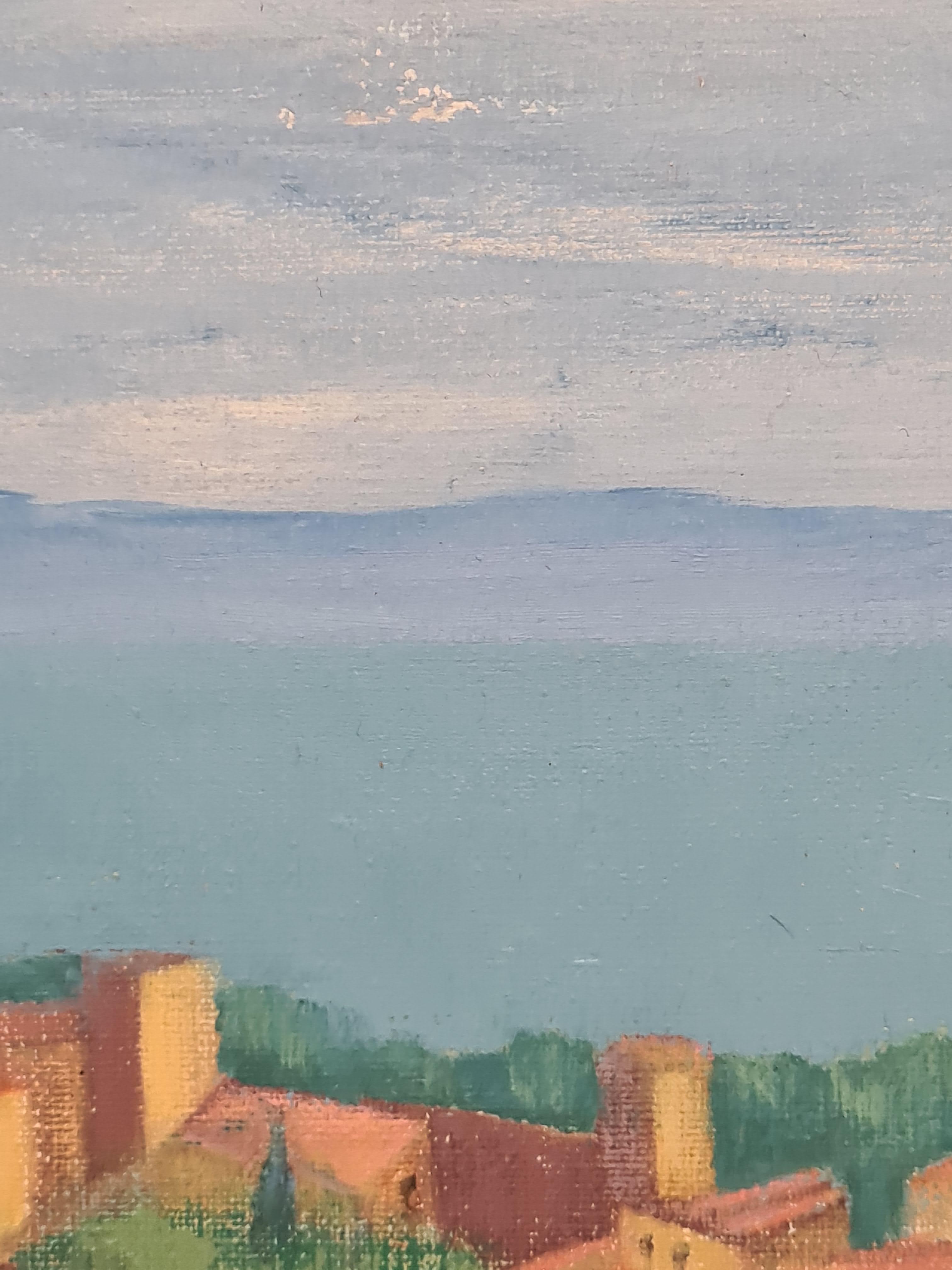 Vue sur la mer, paysage coloré du sud de la France en vente 1