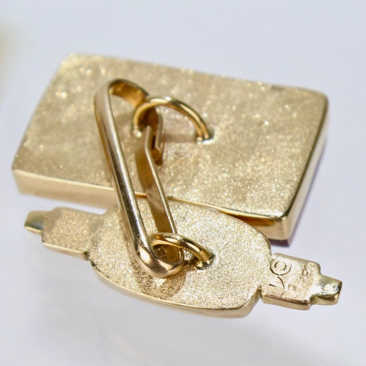 Isabelle Posillico Ametrine and Yellow Gold Cufflinks 8