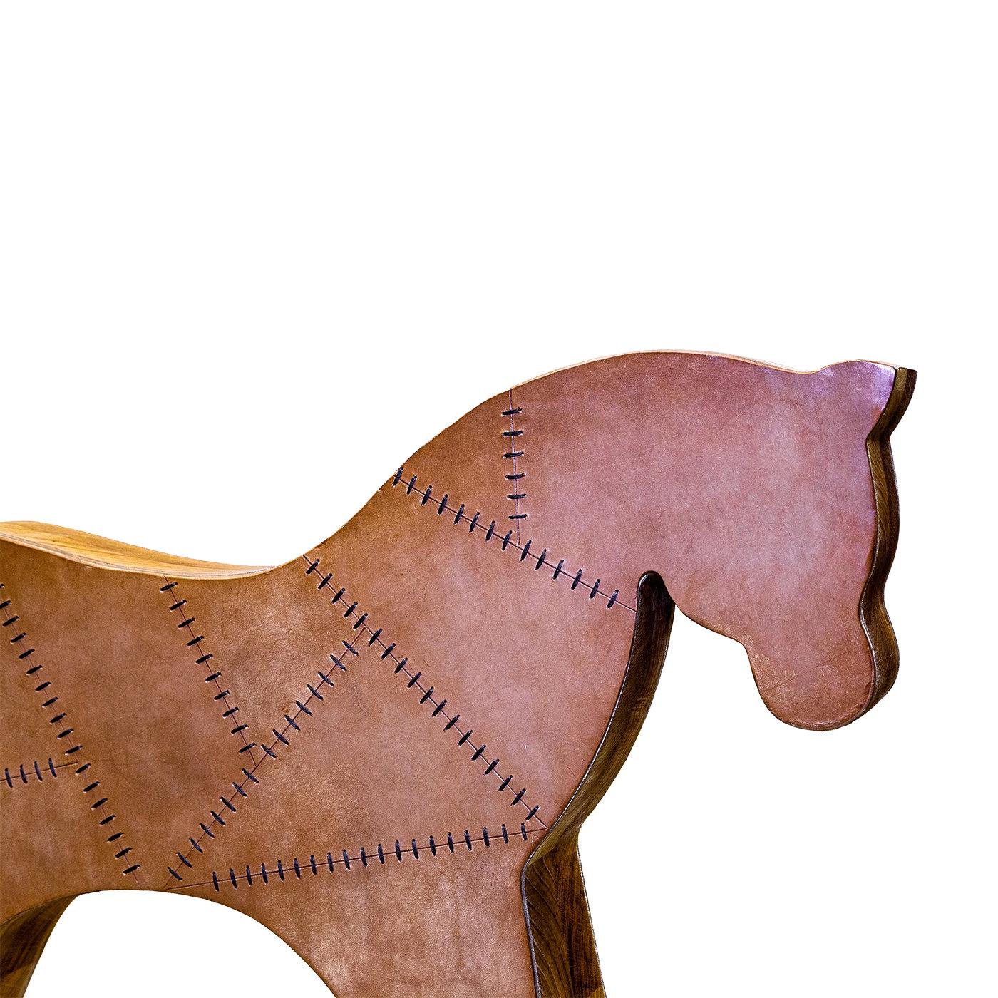 Italian Isabelle Rocking Horse Sculpture For Sale