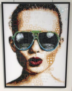 The Future Is A Big Kiss - Mosaic wall work - Isabelle Scheltjens