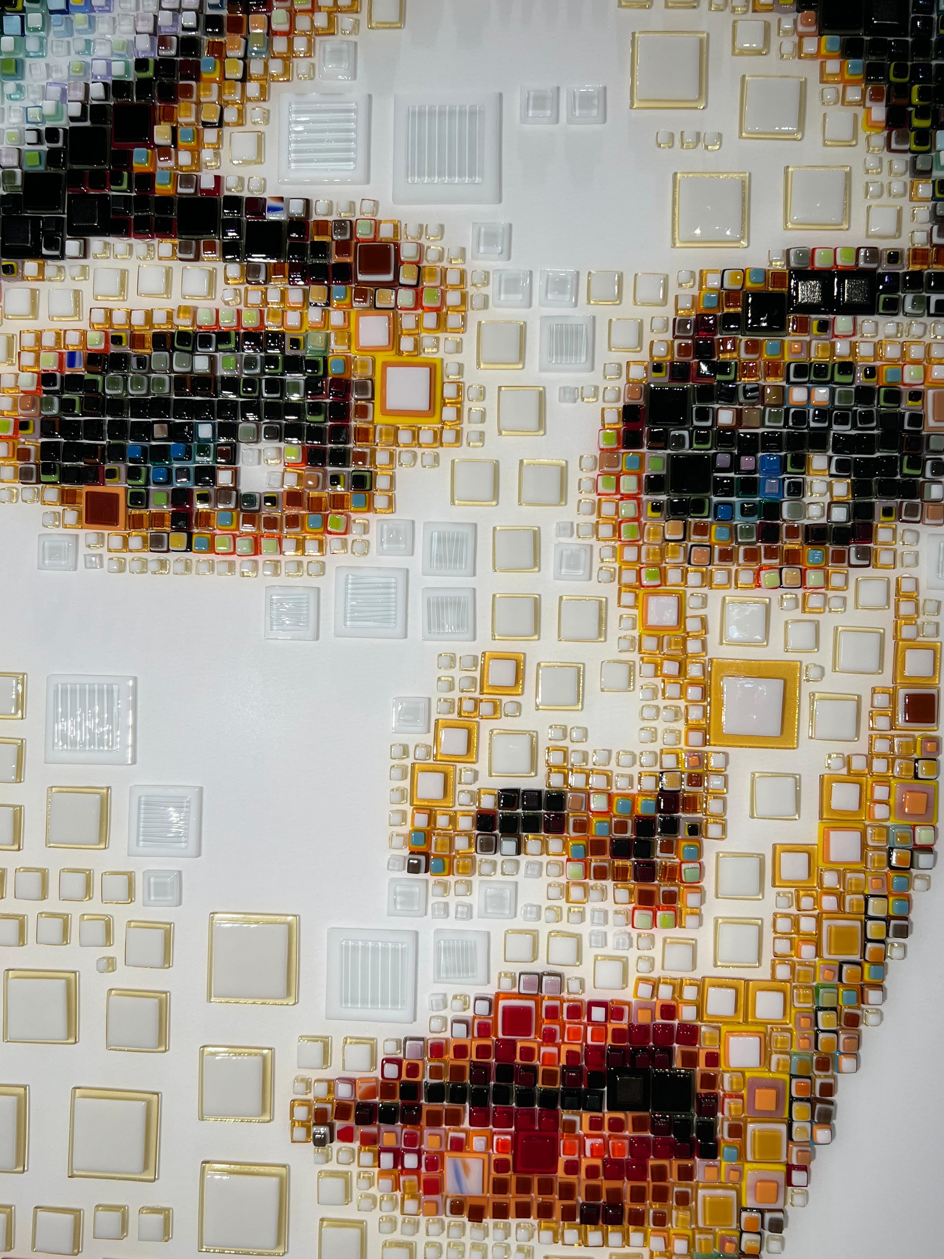 Fill Your Eyes - Pointillist Mixed Media Art by Isabelle Scheltjens