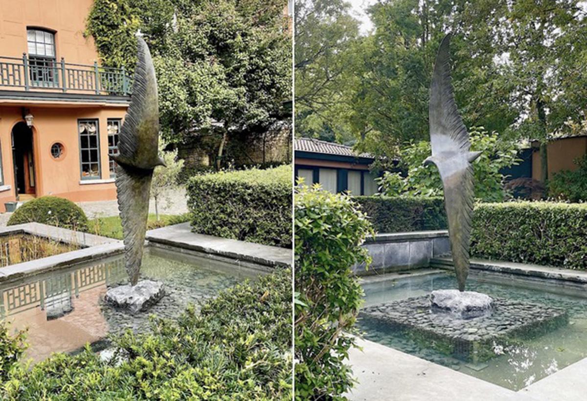 Albatros - Sculpture en bronze  Sculpture d'oiseau, sculpture de jardin, monumentale
