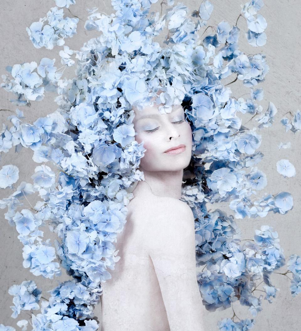 Photographie de portraits florale/figurative_Serenity Portrait_Isabelle van Zeijl
