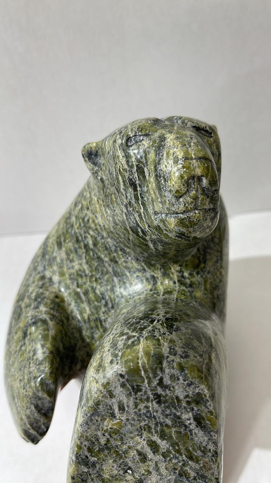 Dancing/Diving  - Two Way Bear - Sculpture by Isaccie Petaulassie