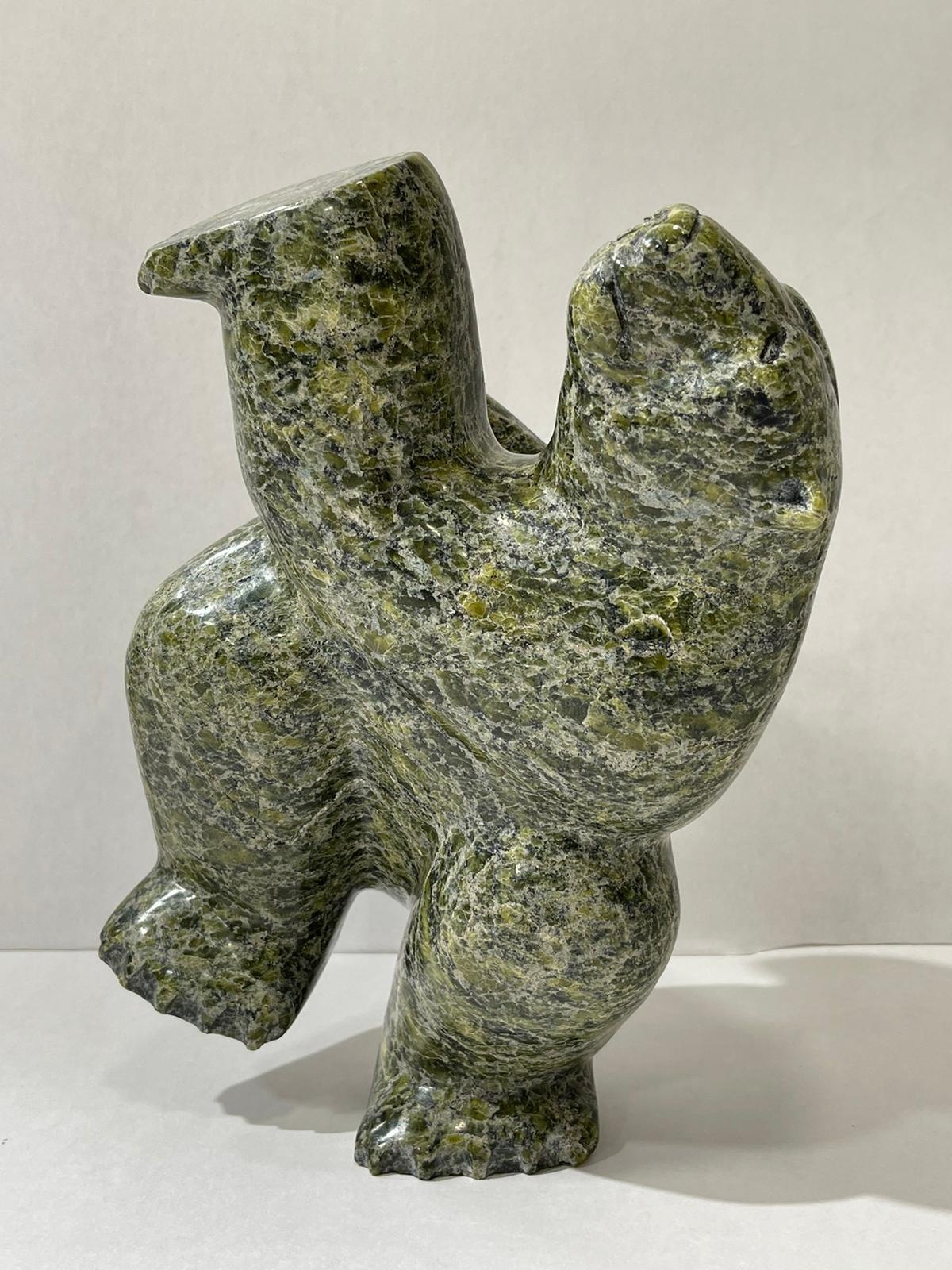Dancing/Diving  - Two Way Bear - Contemporary Sculpture by Isaccie Petaulassie