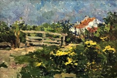 Spring Air, original oil on canvas, Belgian C19th painter, impressionist style