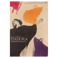 Isadora 1970 Polish A1 Film Poster