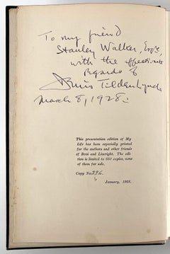 Isadora DUNCAN: My Life – FIRST EDITION & Special Edition "for Friends" 1927