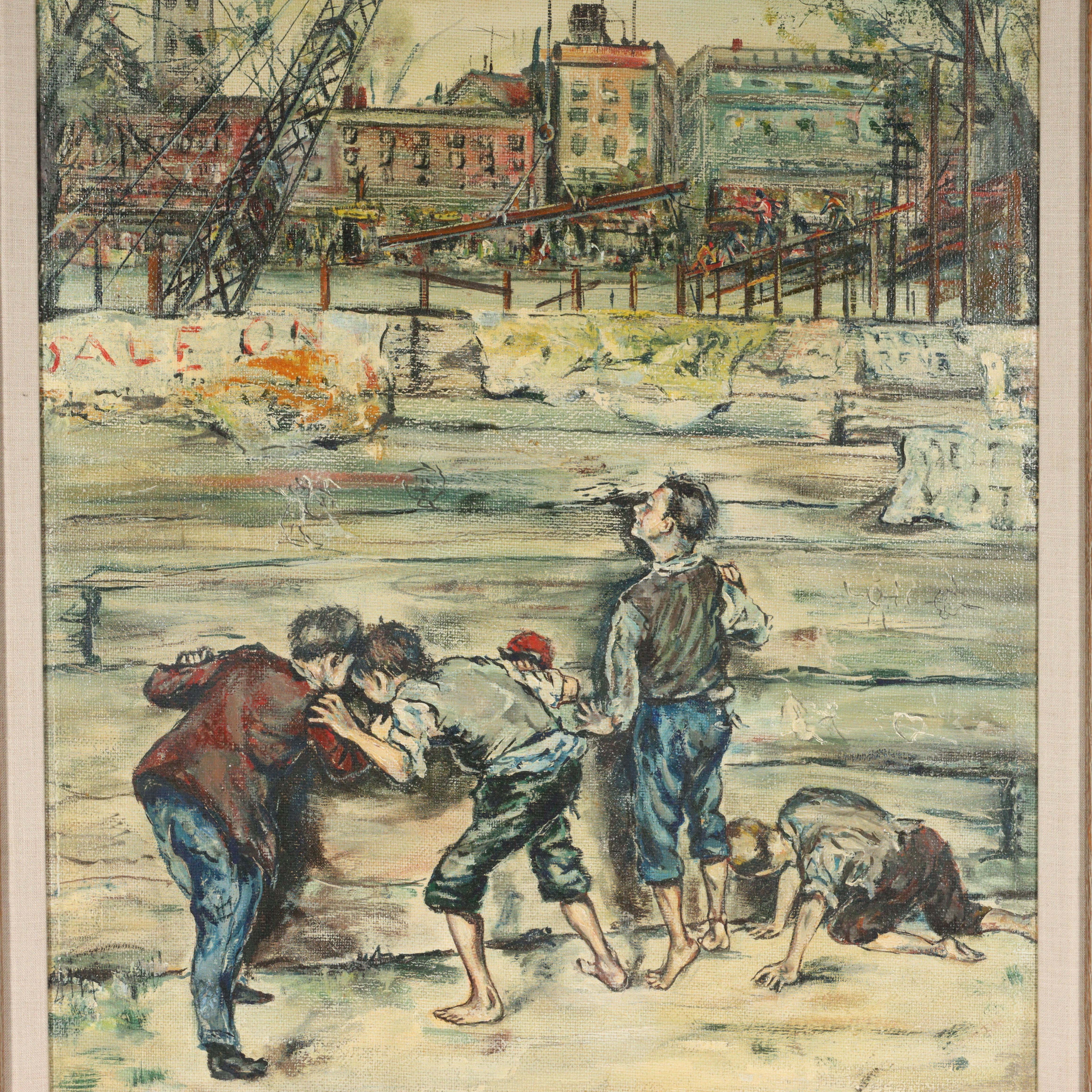 Isadore (Isador) Firestone emigrated from Budapest, Hungary which was also part of Austria at one time. The artist grew up in Cleveland, OH. 
