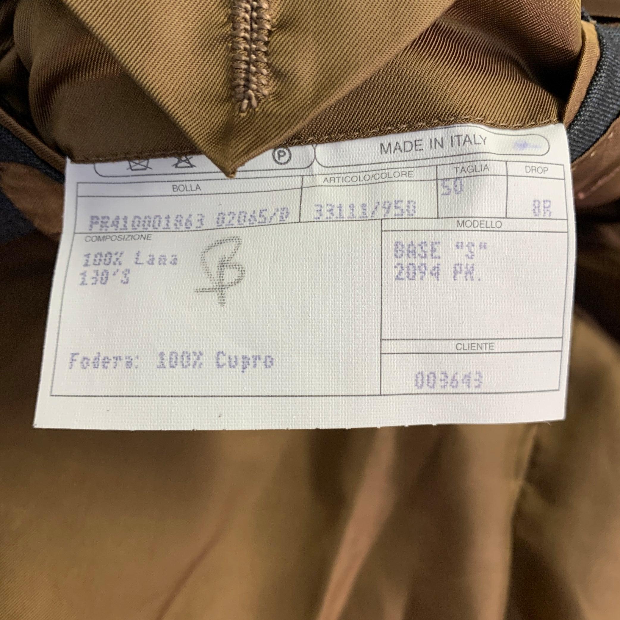 ISAIA Größe 40 Grau Blau Kariert Wolle Einreihig Sport Mantel im Angebot 3