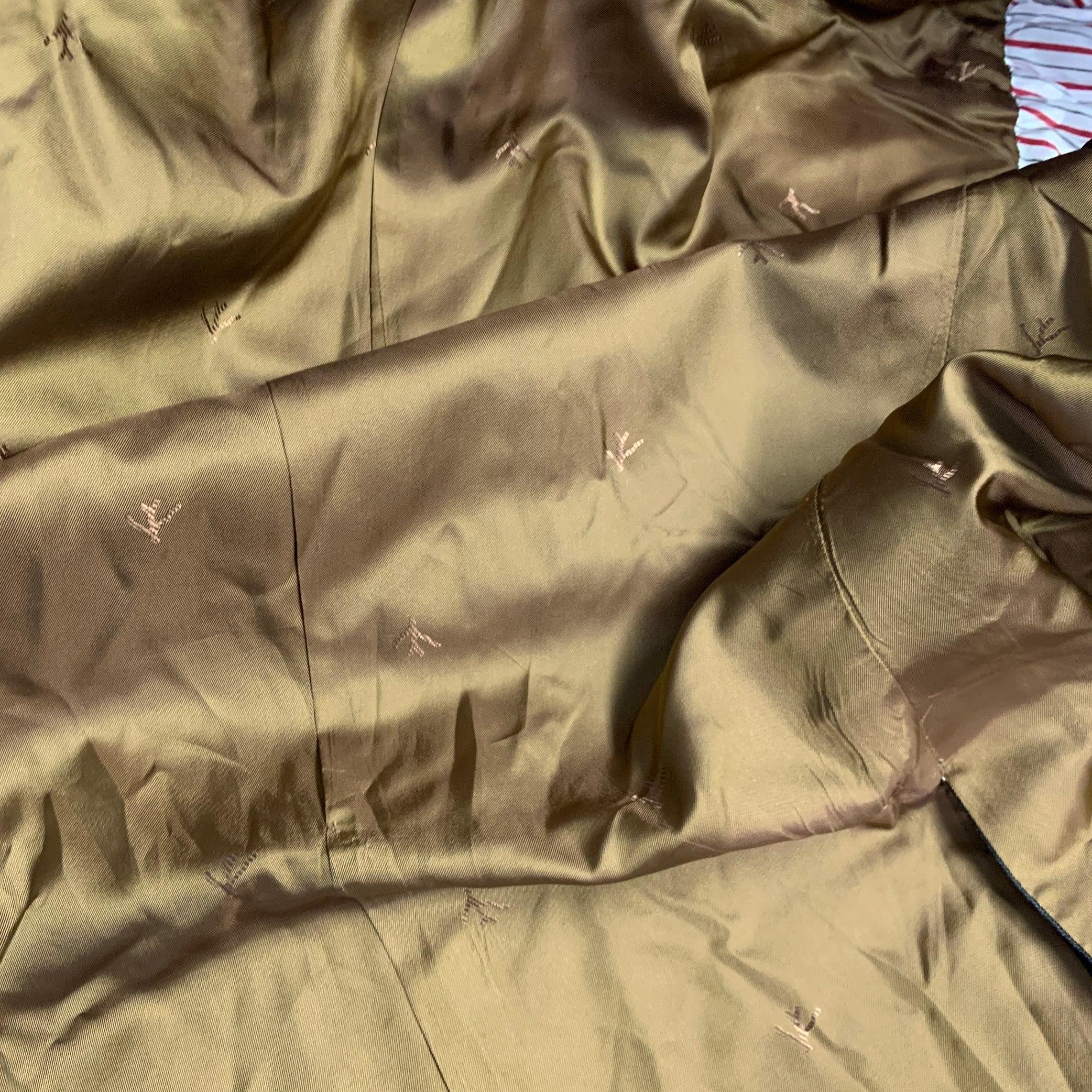 ISAIA Grö�ße 40 Grau Blau Kariert Wolle Einreihig Sport Mantel im Angebot 4