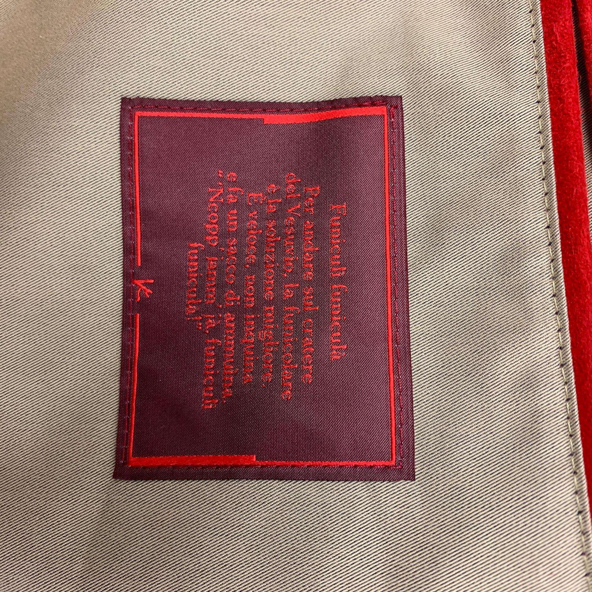 ISAIA - Veste fourreau cachée en coton et polyester kaki, taille 40 en vente 3