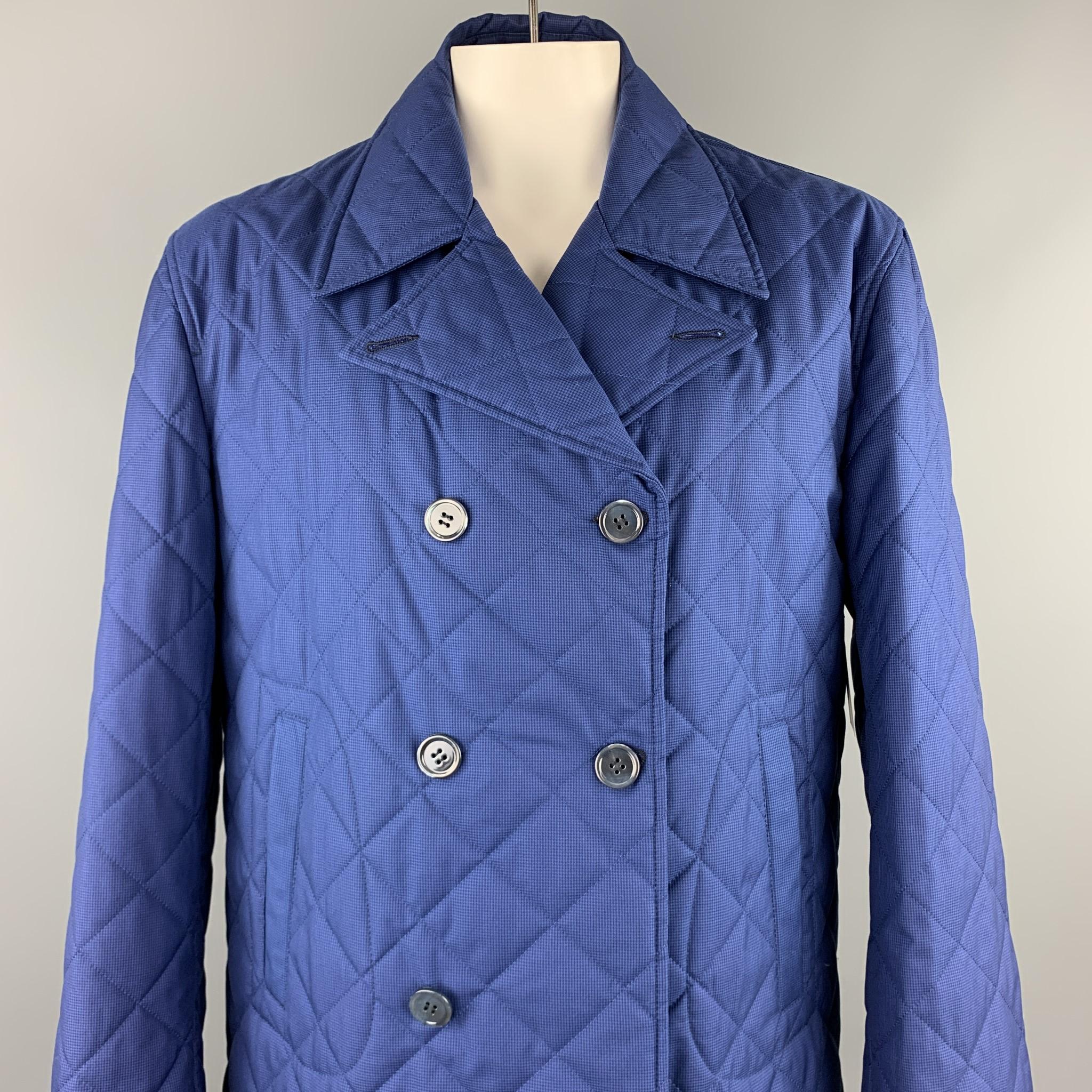bright blue peacoat