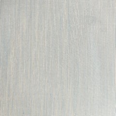 S.S. White Camicia a maniche lunghe in cotone a righe blu con colletto aperto