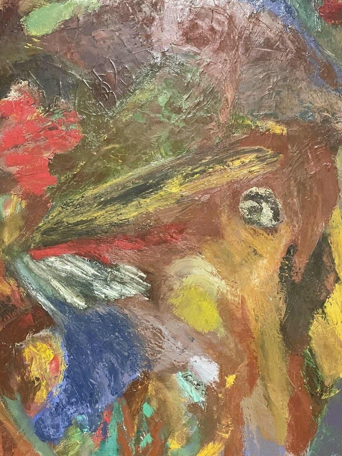 Grande peinture à l'huile abstraite britannique - Couleurs incroyables - Marron Abstract Painting par Isaiah Gerard Calleja
