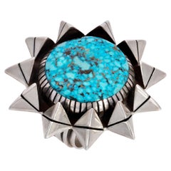 Isaiah Ortiz Türkis- und Sterlingsilber-Ring