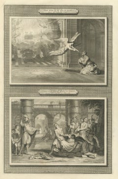 La visione di Isaia e Geremia salvato dalla fossa, Pieter Mortier, 1700 circa