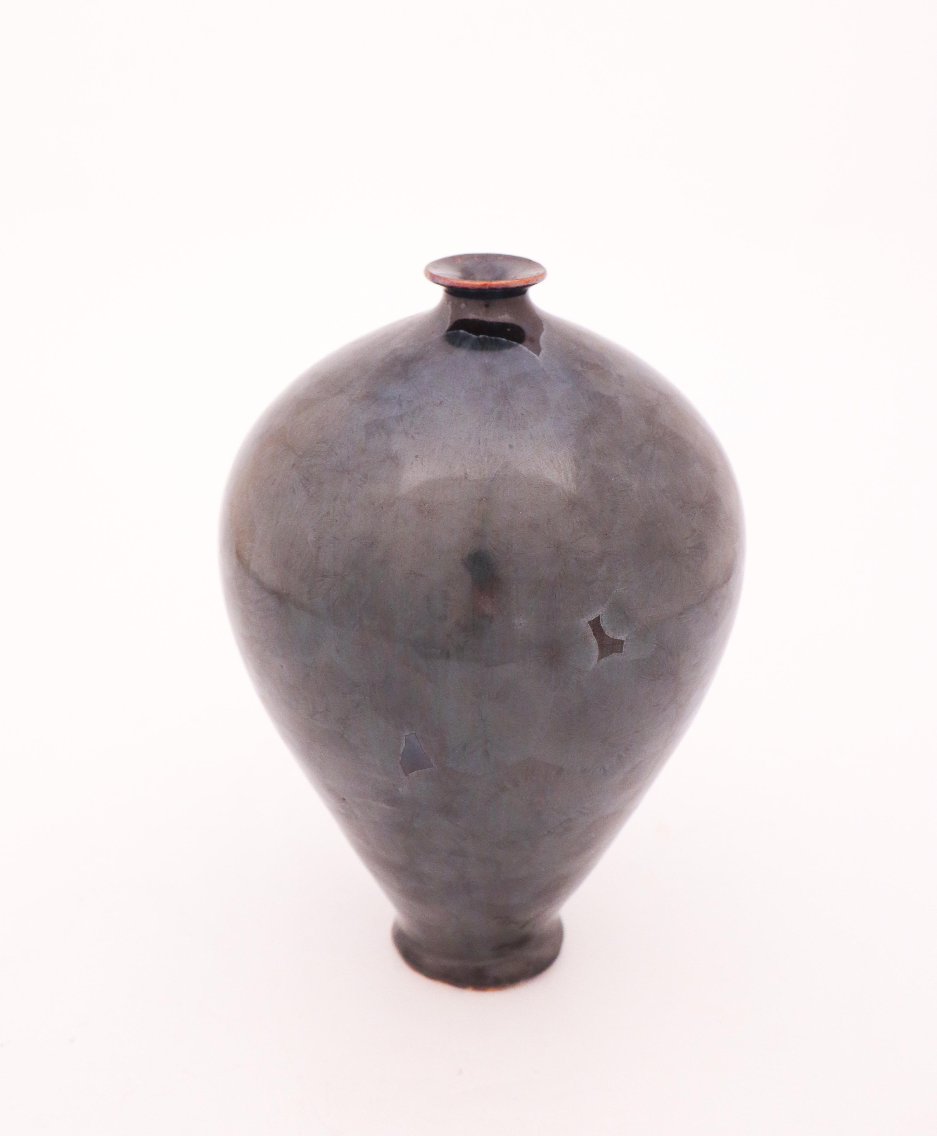 Isak Isaksson, Black Crystalline Glaze, Contemporary Swedish Ceramicist 1