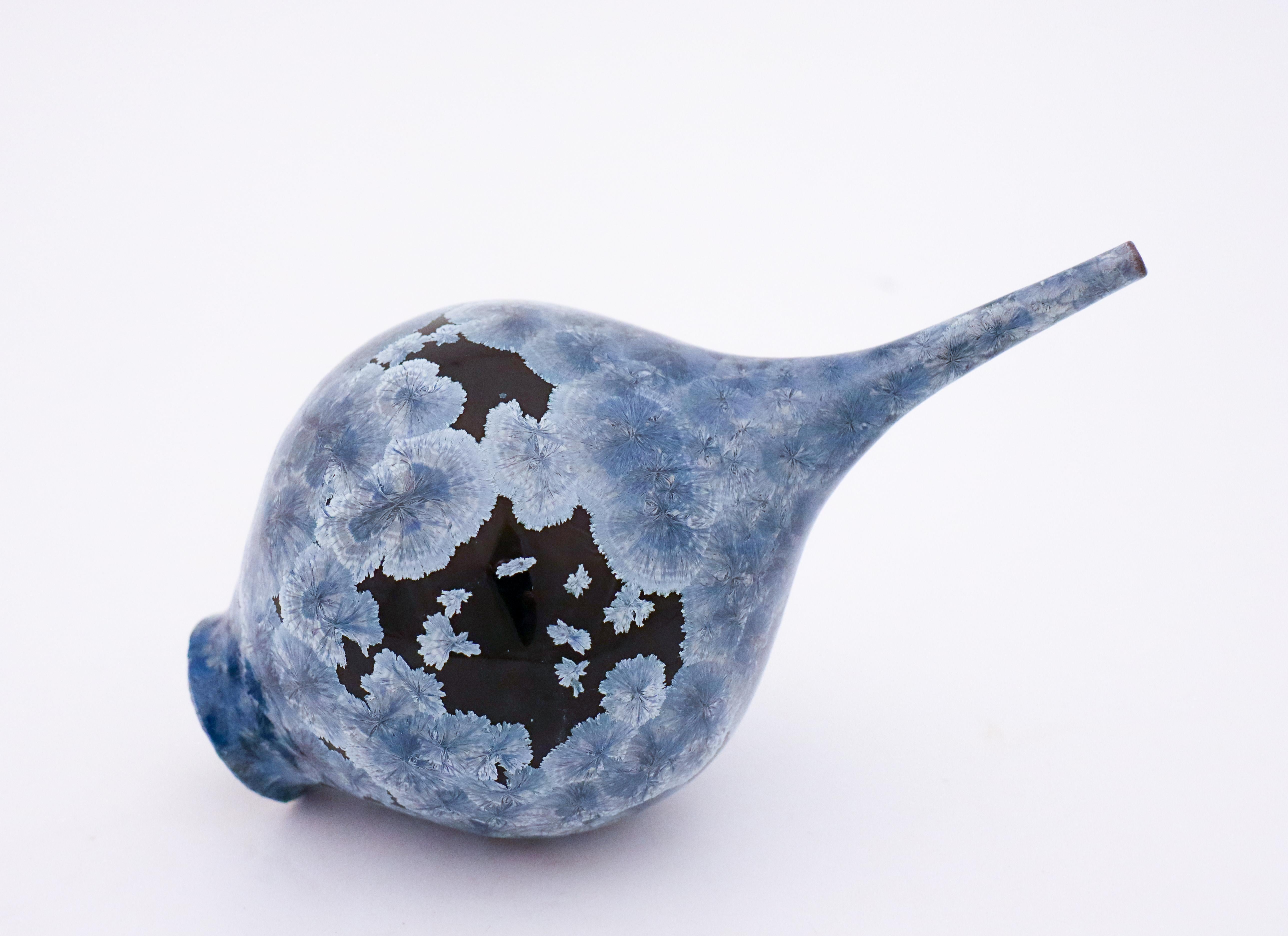 Isak Isaksson, Black & Silver Crystalline Glaze, Contemporary Swedish Ceramicist 1