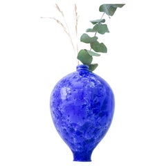 Isak Isaksson - Blue Ceramic Vase - Crystalline Glaze - Contemporary Artist