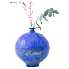 Isak Isaksson - Blue Ceramic Vase - Crystalline Glaze - Contemporary Artist