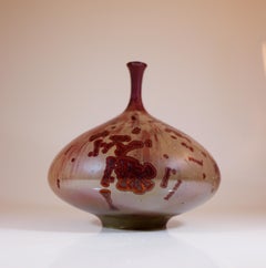 Isak Isaksson Jarrón de cerámica Esmalte cristalino Artista contemporáneo