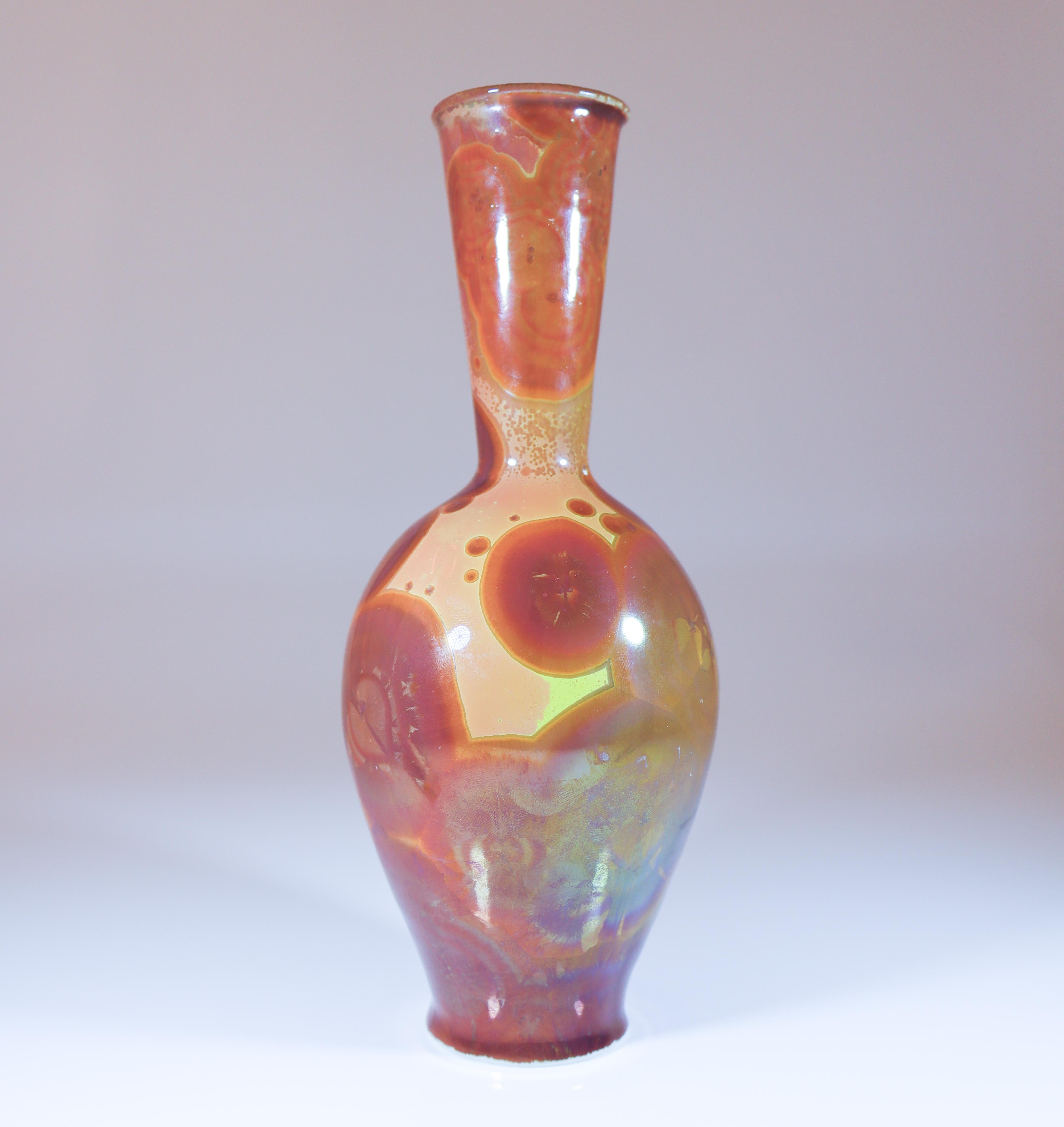 Isak Isaksson  Ceramic Vase Crystalline Glaze Contemporary Artist For Sale 1