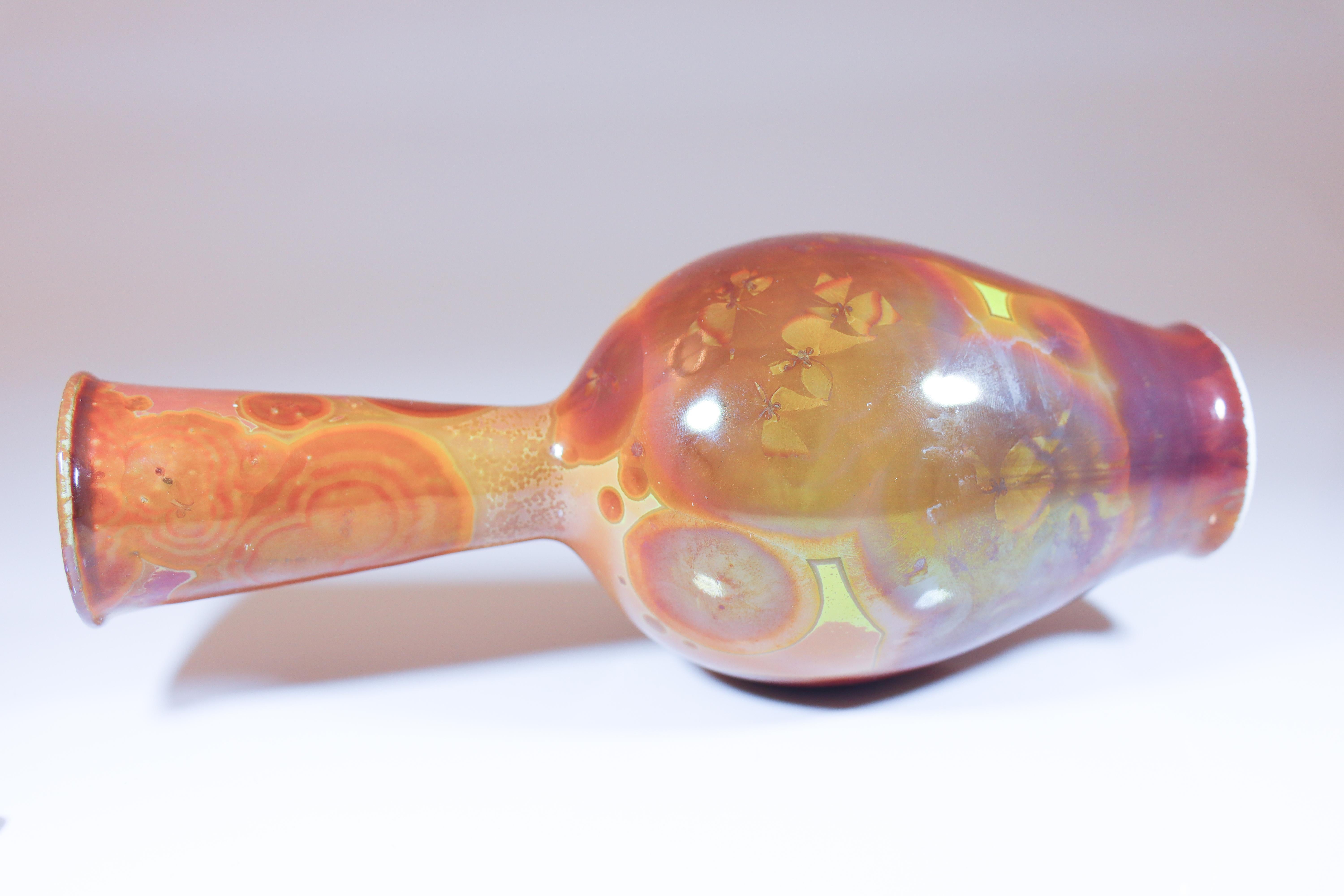 Isak Isaksson  Ceramic Vase Crystalline Glaze Contemporary Artist For Sale 2