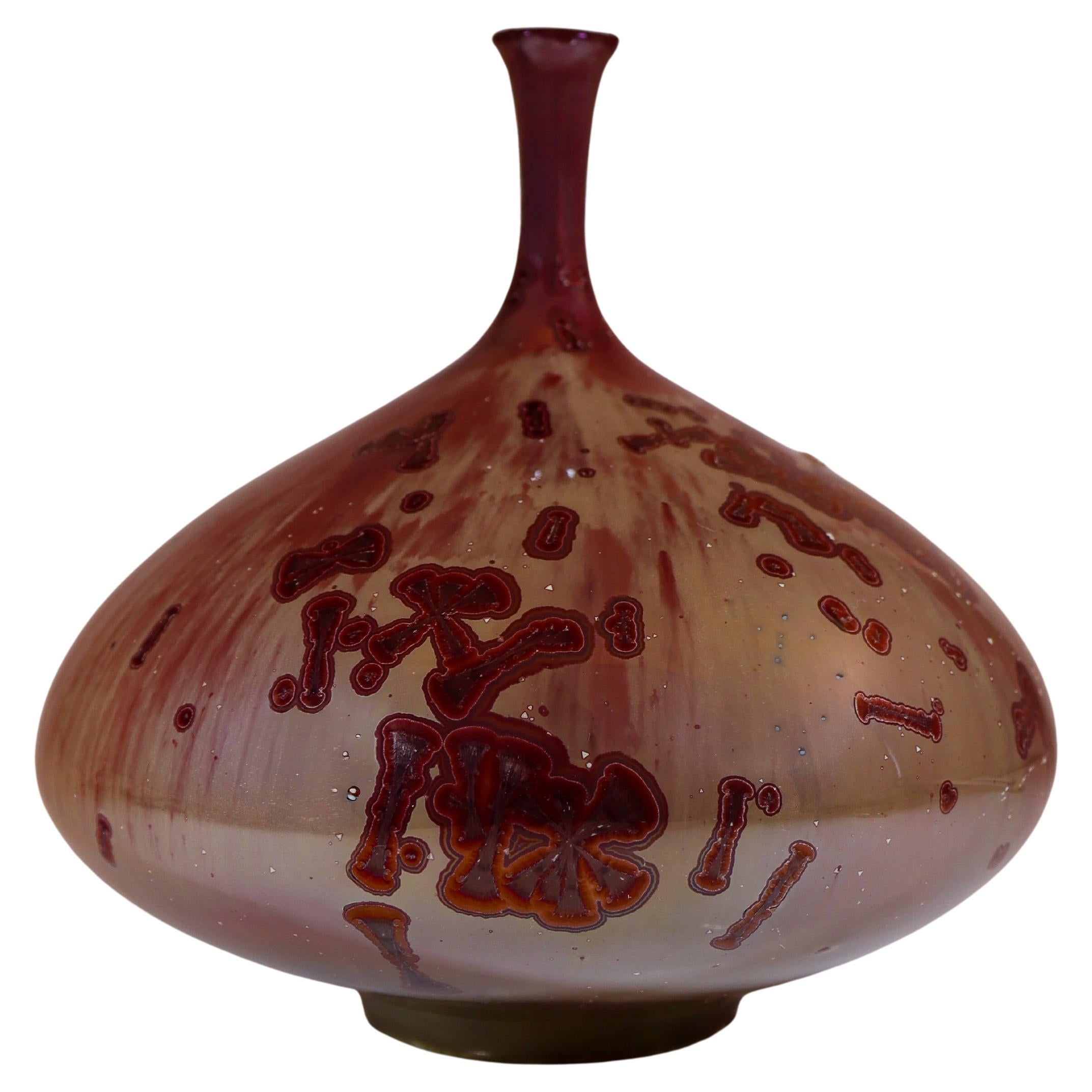 Isak Isaksson Ceramic Vase Crystalline Glaze Contemporary Artist