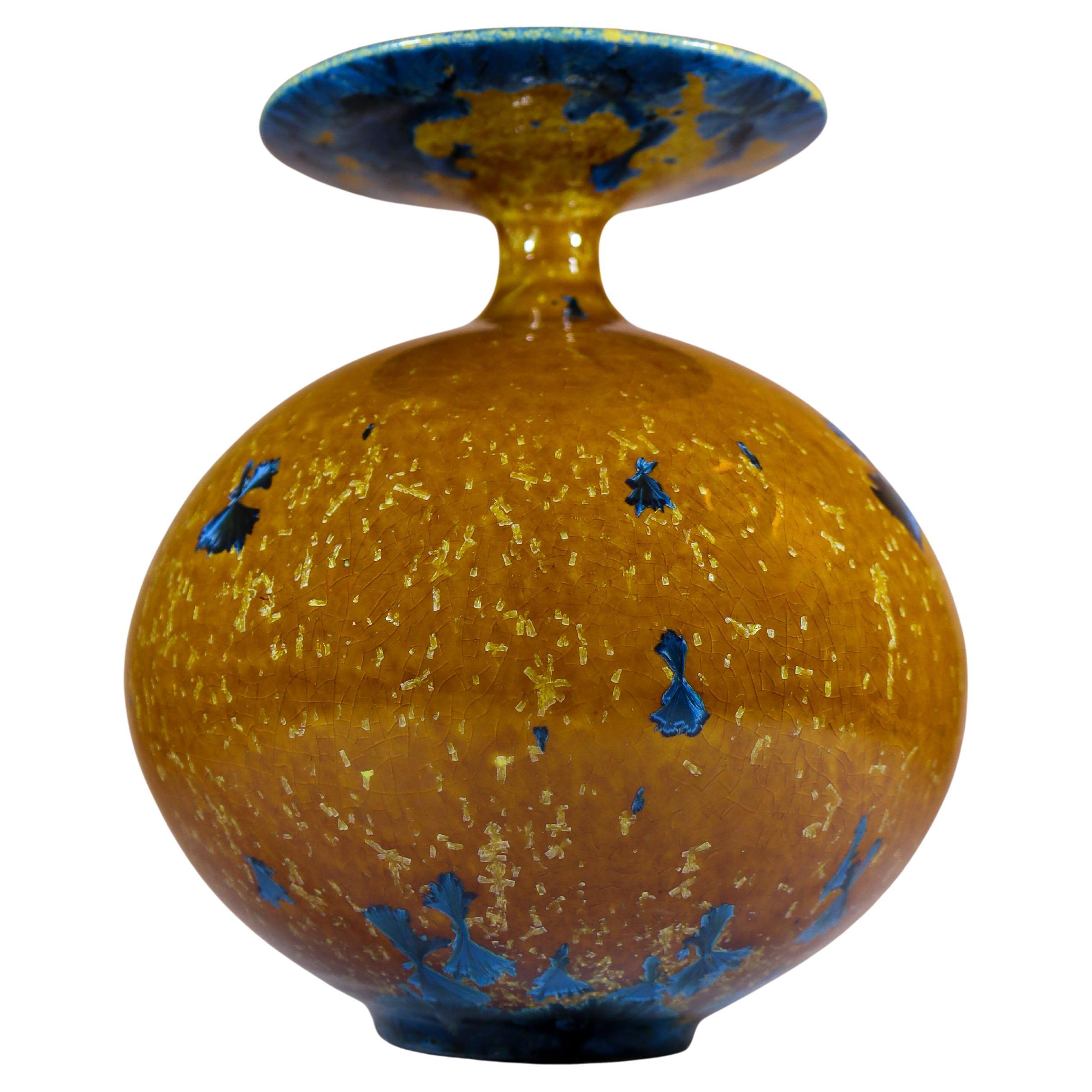 Isak Isaksson Ceramic Vase Crystalline Glaze Contemporary Artist