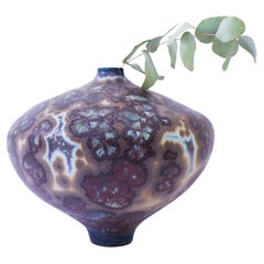 Isak Isaksson Ceramic Vase with spectacular Crystalline Glaze Contemporary