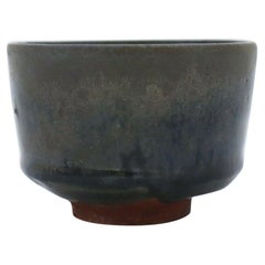 Isak Isaksson, Chawan Tea Bowl Dark Glaze, Contemporary Swedish Ceramicist
