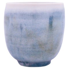 Isak Isaksson, Chawan Tea Bowl Light Blue, Contemporary Swedish Ceramicist