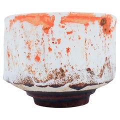 Isak Isaksson, Chawan Tea Bowl Shino Glaze, Contemporary Swedish Ceramicist