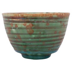 Isak Isaksson, Green Chawan Tea Bowl, Contemporary Swedish Ceramicist
