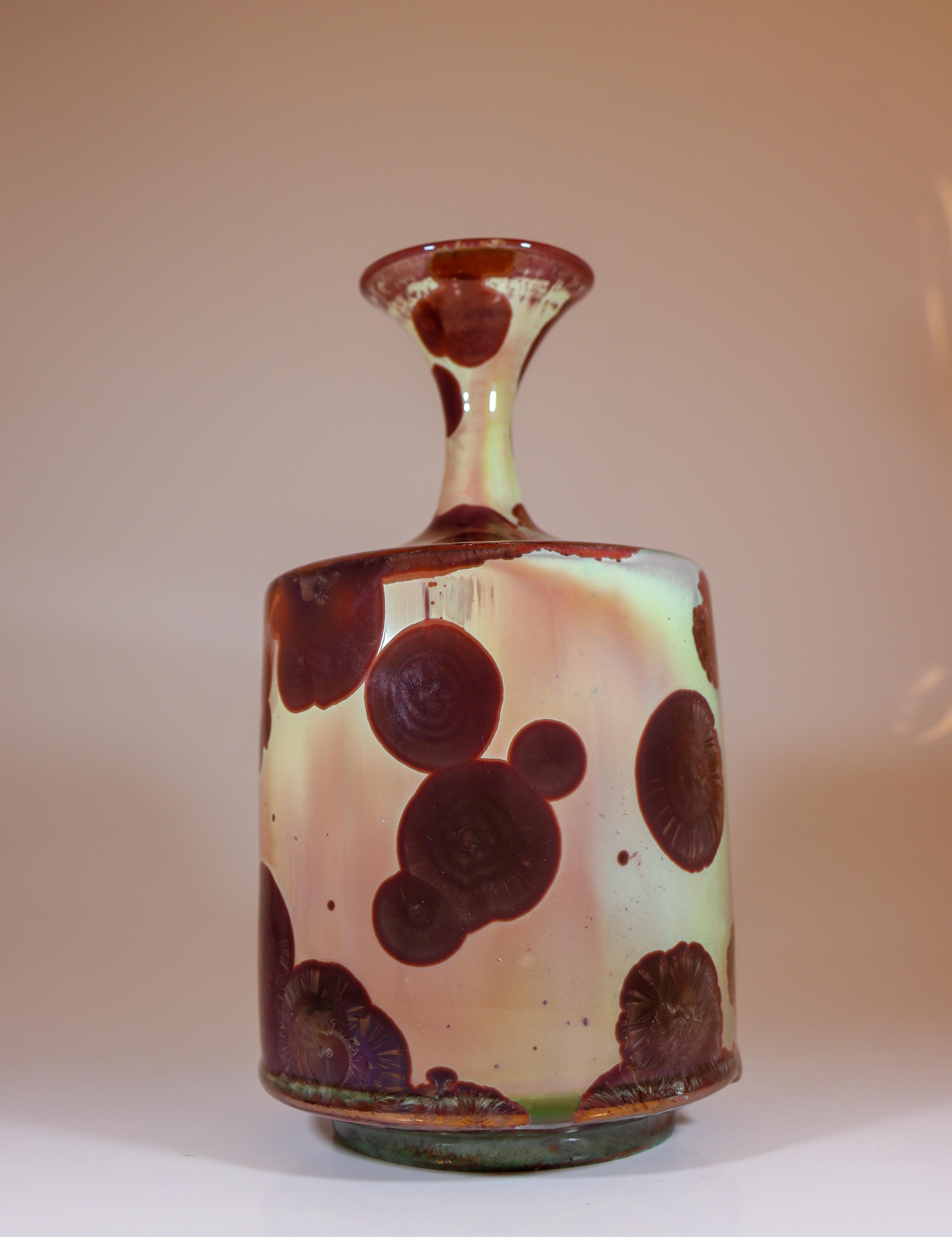 Isak Isaksson Vaso in ceramica lucida rosa Smalto cristallino Contemporary Artist 2