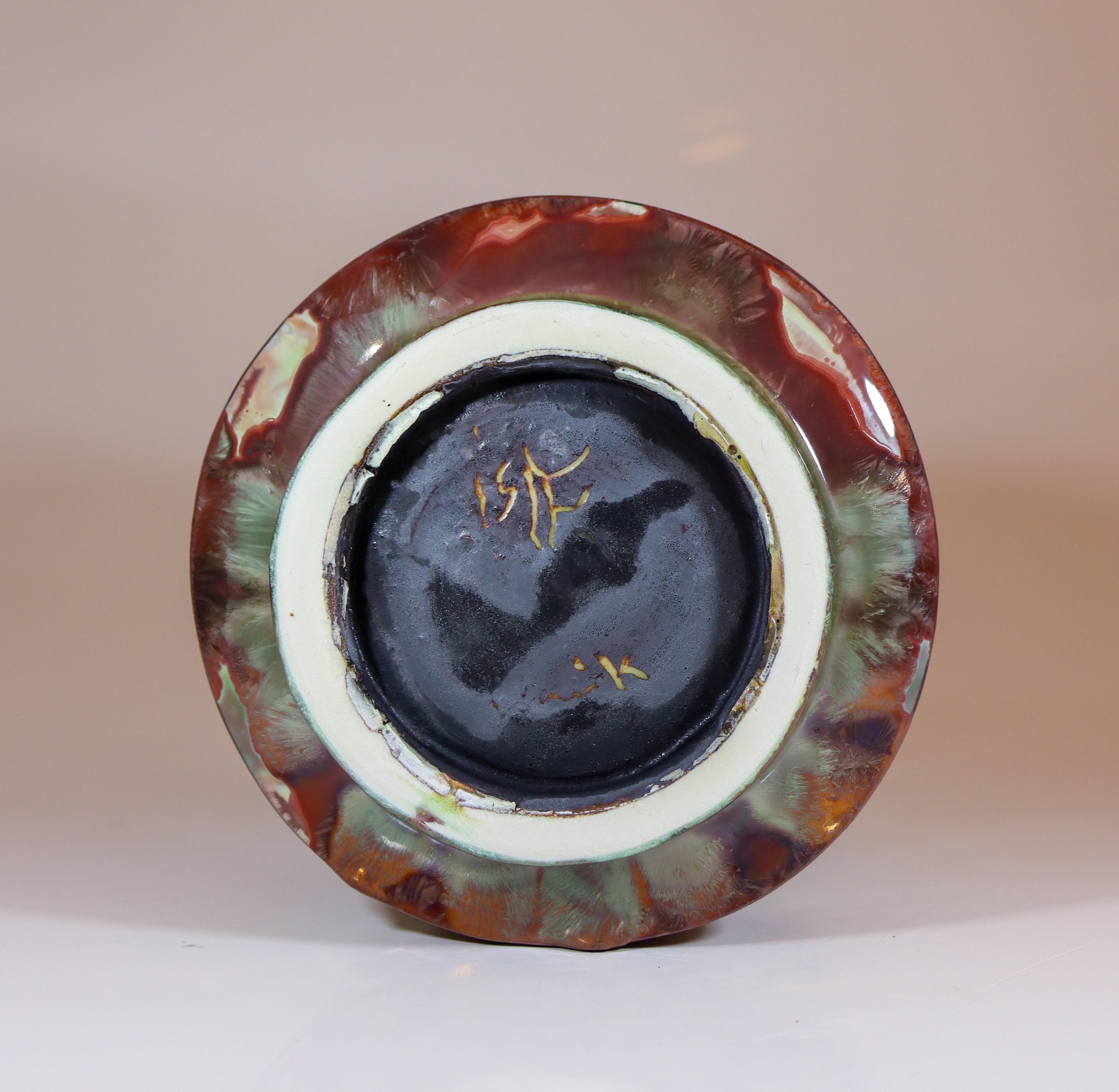 Isak Isaksson Vaso in ceramica lucida rosa Smalto cristallino Contemporary Artist 5