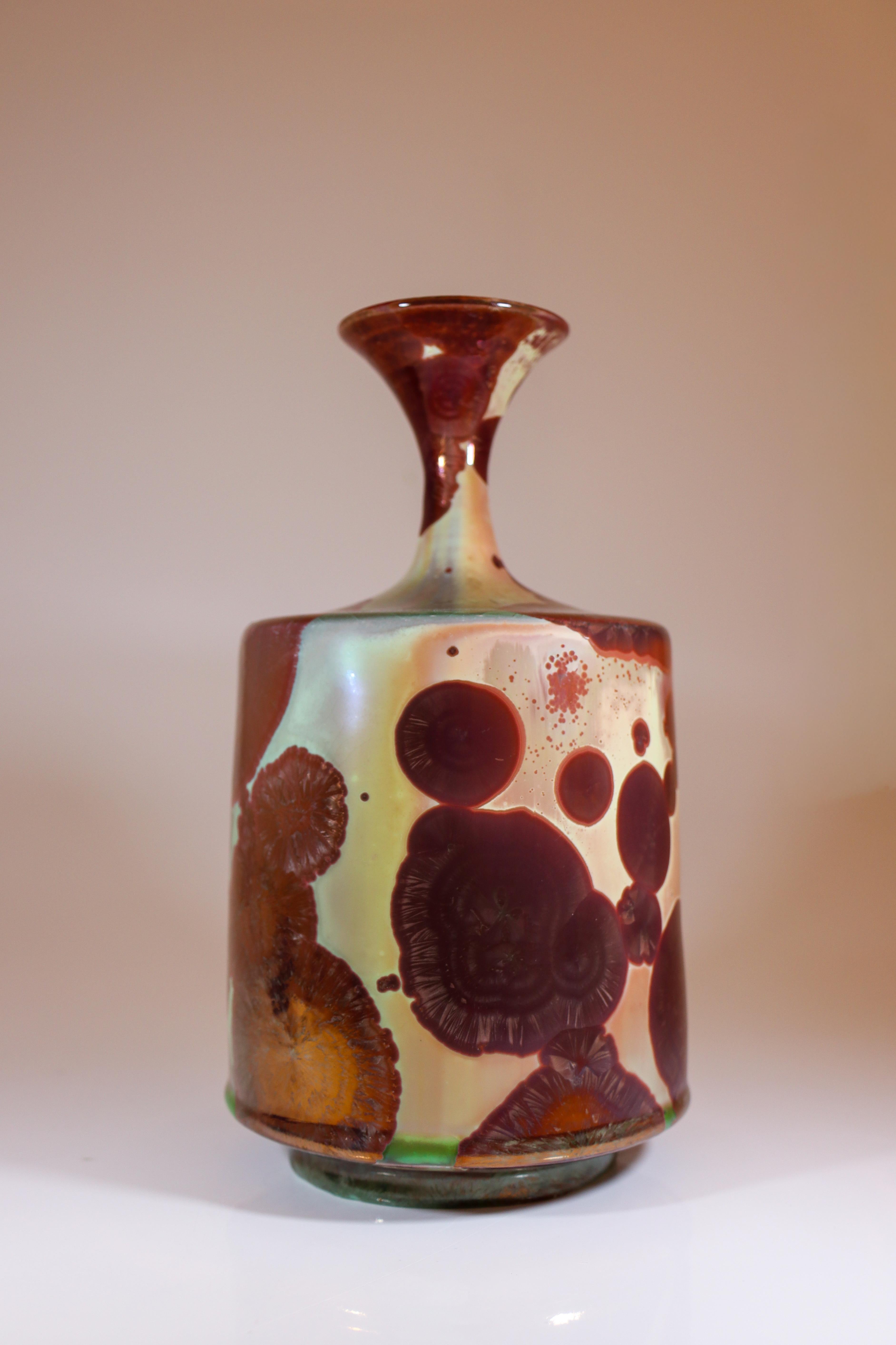 Isak Isaksson Vaso in ceramica lucida rosa Smalto cristallino Contemporary Artist 6