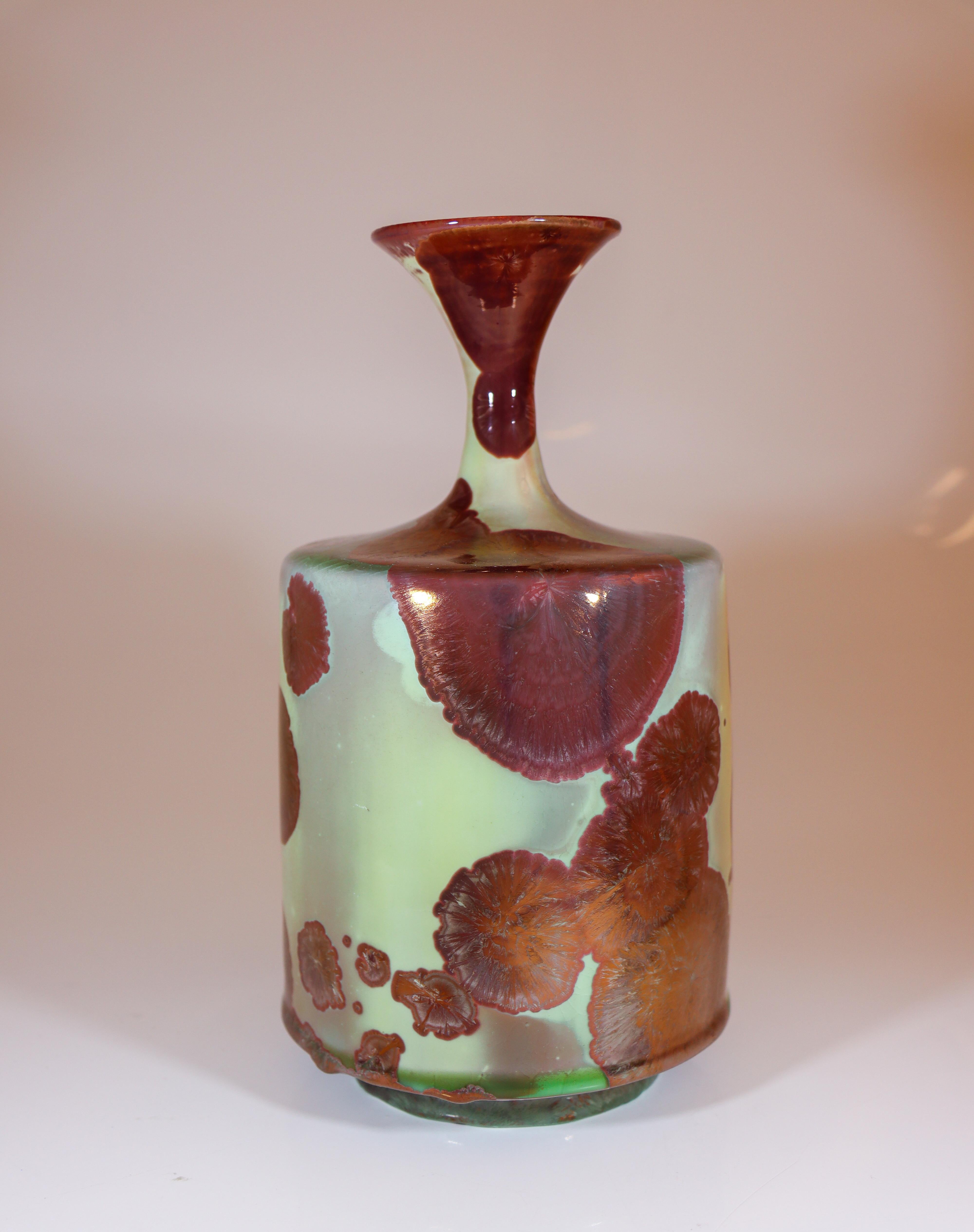 Isak Isaksson Vaso in ceramica lucida rosa Smalto cristallino Contemporary Artist In condizioni ottime a Stockholm, SE