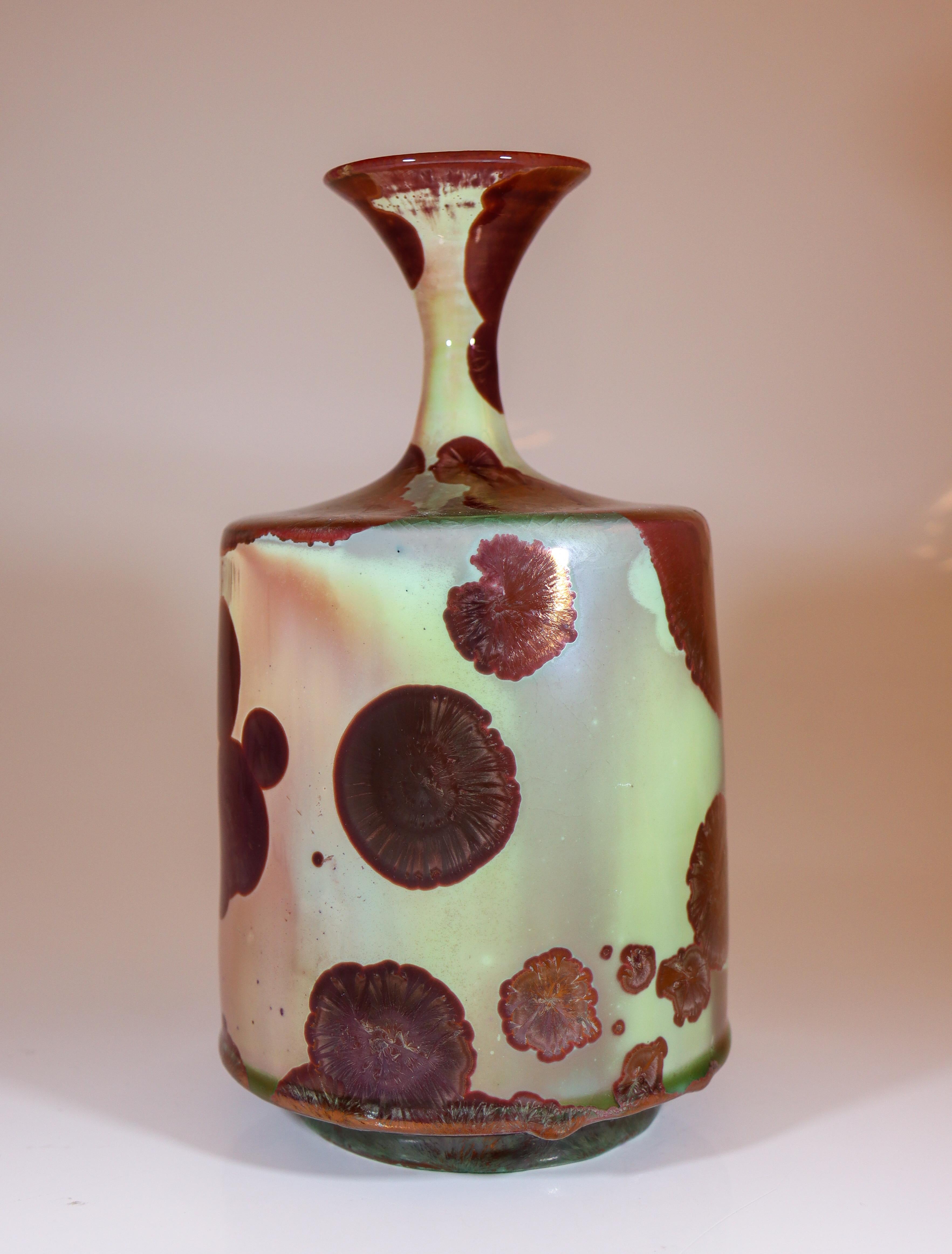 Ceramica Isak Isaksson Vaso in ceramica lucida rosa Smalto cristallino Contemporary Artist