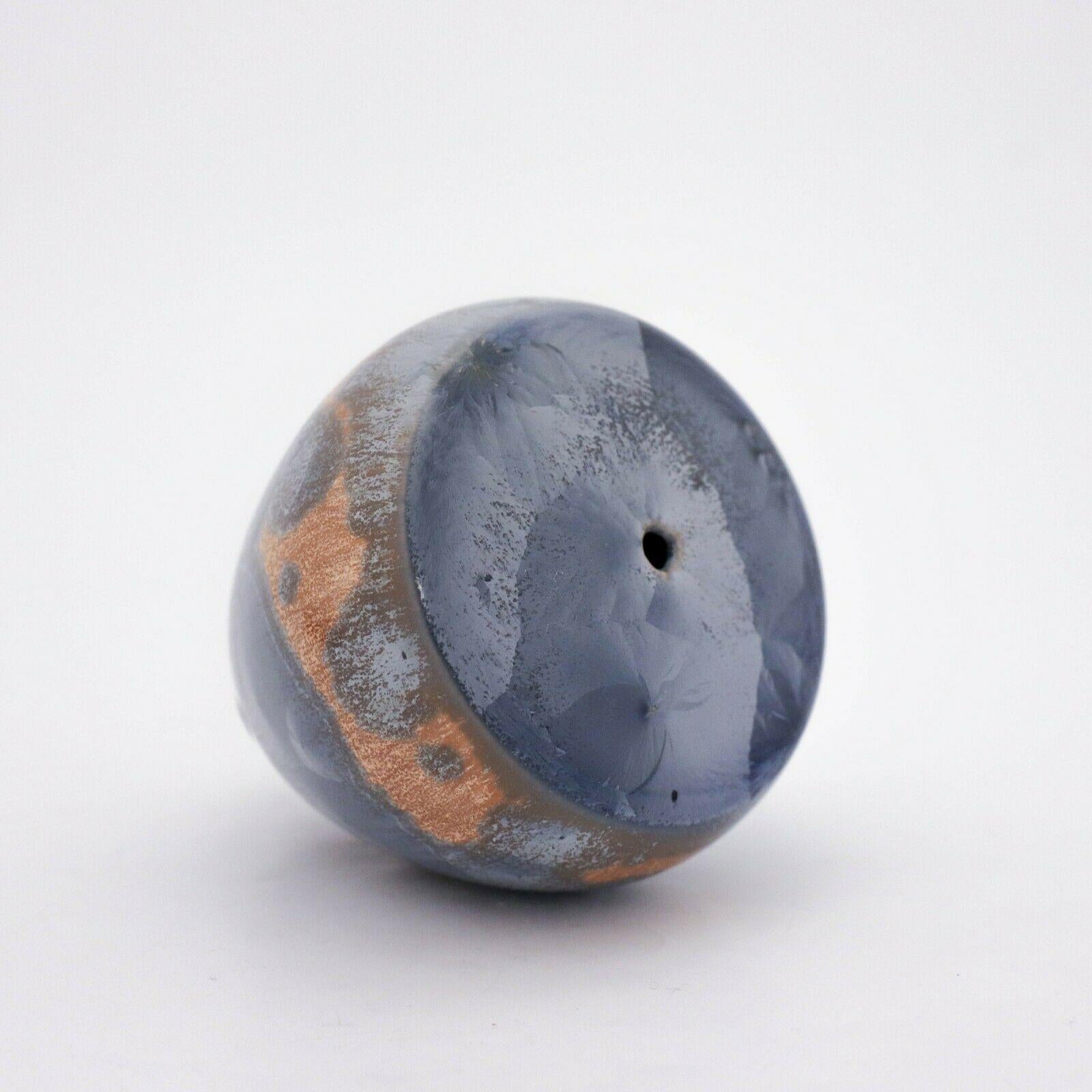 Glazed Isak Isaksson, Stoneware Drip Vase, Contemporary Swedish Ceramicist