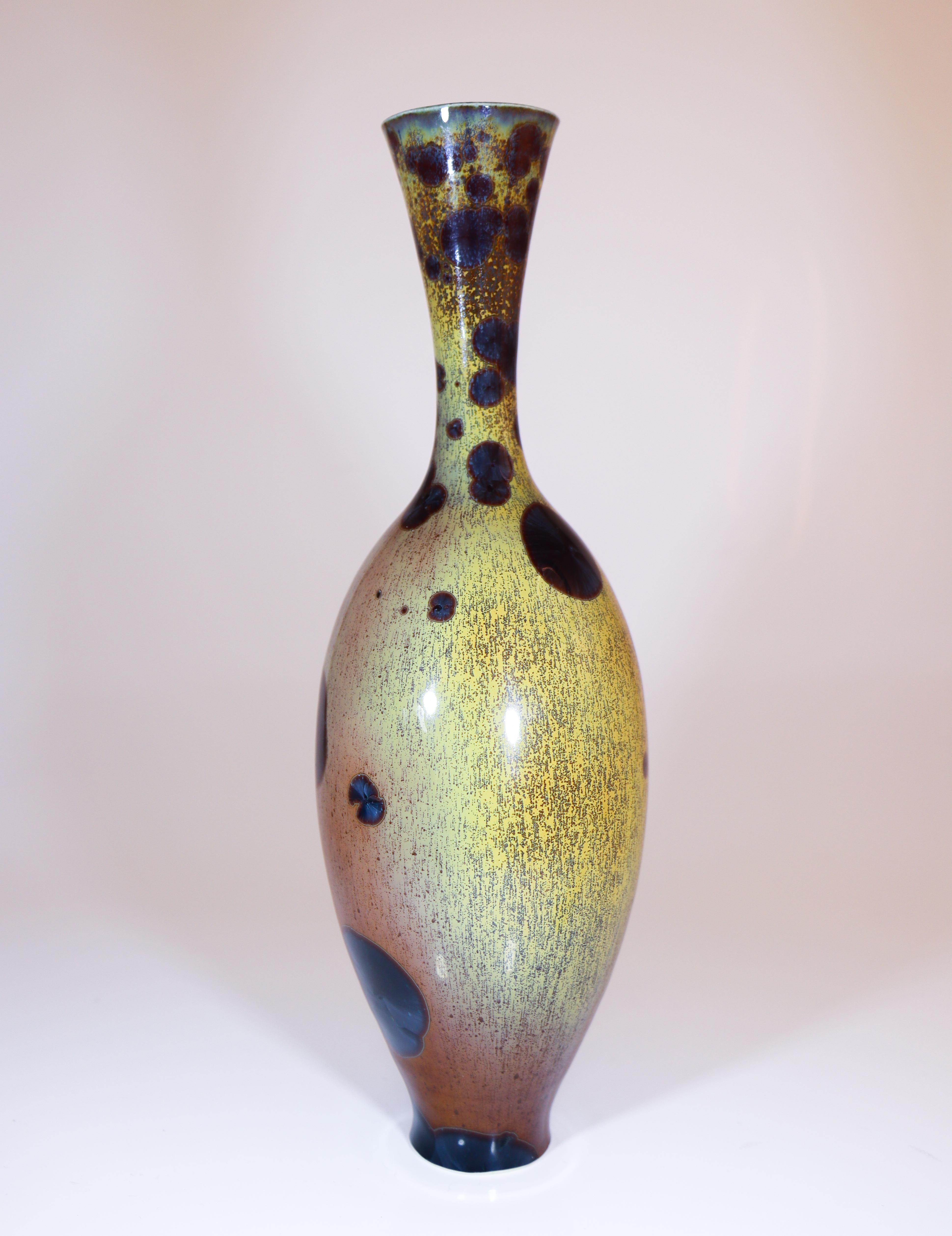 Isak Isaksson Stunning Ceramic Vase - Crystalline Glaze Contemporary Artist 5